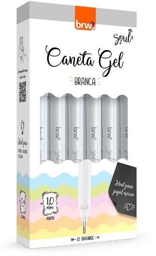 CANETA GEL BRW BRANCA